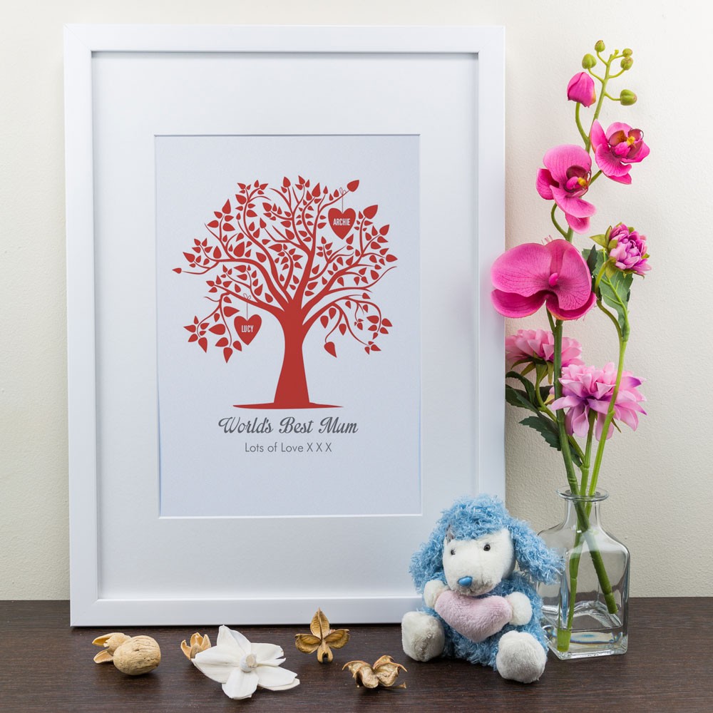 Family Tree - Personalised Framed Art Print - Able Labels