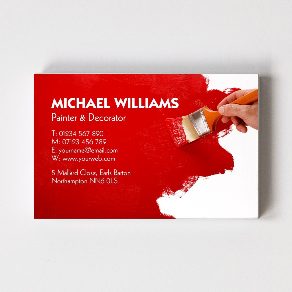 Painter & Decorator Templated Business Card 1 - Able Labels
